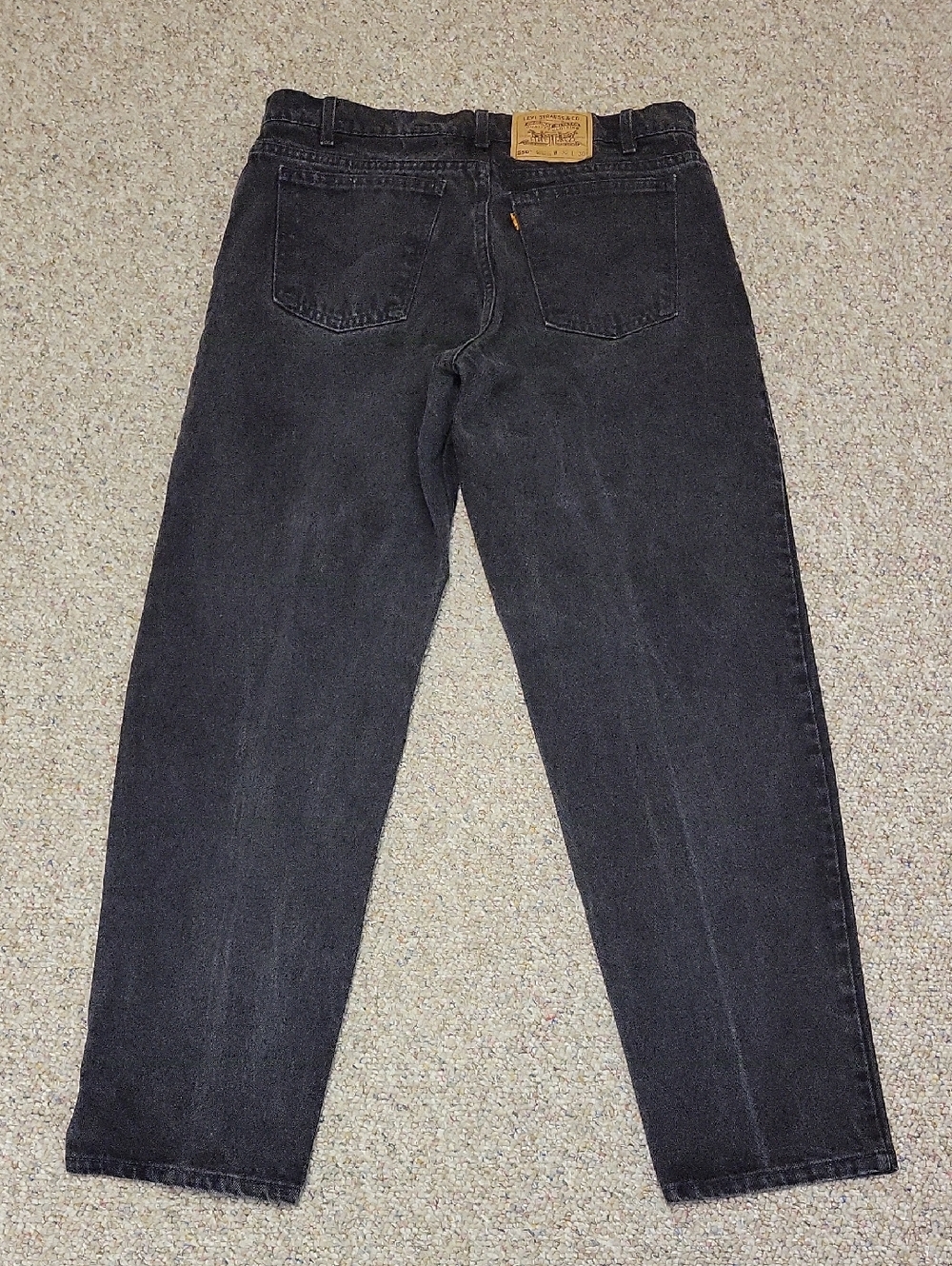 Levi's Orange Tag 550 Black Men’s Jeans - Classic Relaxed Fit 36 X 30 USA Cotton